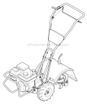 Page K Diagram and Parts List for 2012 Troy-Bilt Tiller