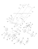 Page B Diagram and Parts List for TB144 -2009 Troy-Bilt Tiller