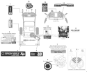 Label Map Diagram and Parts List for 2010 Troy-Bilt Snow Blower