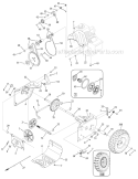 Drive System Diagram and Parts List for 2007 Troy-Bilt Snow Blower