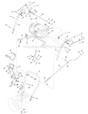 N-Style Handle, Frame And Discharge Chute Diagram and Parts List for 2007 Troy-Bilt Snow Blower