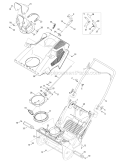 Shroud, Chute & Handle Squall 2100 Diagram and Parts List for 2011 Troy-Bilt Snow Blower