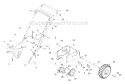 Drive Diagram and Parts List for 2005 Troy-Bilt Snow Blower