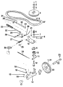 Page B Diagram and Parts List for S/N 1100101-1199999 Troy-Bilt Lawn Mower