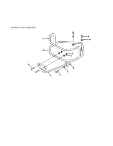 Bumper Attachment Diagram and Parts List for 2003 Troy-Bilt Tiller