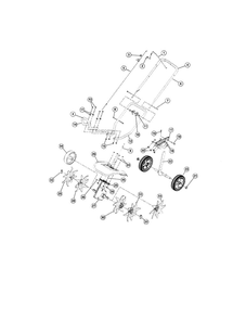 Boom And Cultivator Diagram and Parts List for  Troy-Bilt Cultivator