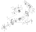 Engine Assembly Diagram and Parts List for 41ADT57C766 Troy-Bilt Trimmer
