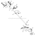 Part Location Diagram of 753-09645 MTD Throttle Grip Asm