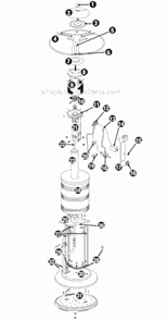 Page A Diagram and Parts List for  Uniflame Outdoor Heater