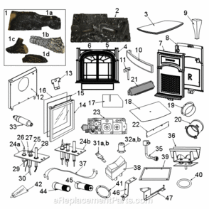 Part Location Diagram of 20001116 Vermont Pilot, Pse - Lp175 - Propane