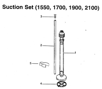 Suction Set 1 Diagram and Parts List for  Wagner Paint Sprayer