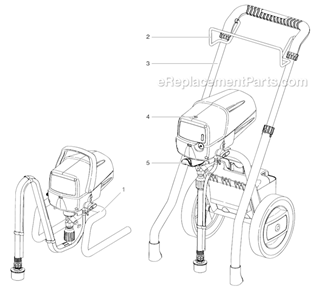 Page C Diagram and Parts List for  Wagner Paint Sprayer