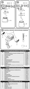 Section 1 Diagram and Parts List for  Wagner Paint Sprayer