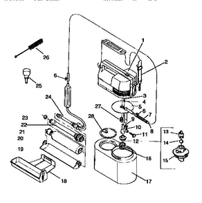Main Assembly Diagram and Parts List for  Wagner Paint Sprayer