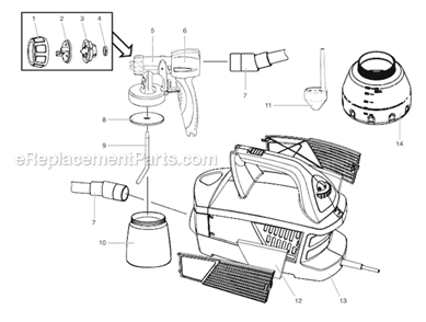 Part Location Diagram of 417349 Wagner Nozzle