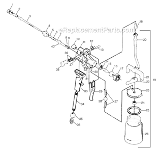 Page A Diagram and Parts List for 0276712D Wagner Sprayer