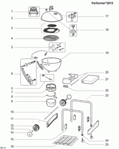 Part Location Diagram of 65818 Weber Ring ash catcher