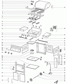 Part Location Diagram of 7204 Weber WEBER IGRILL 3