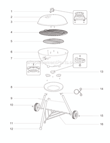 Part Location Diagram of 63015 Weber Damper Kit