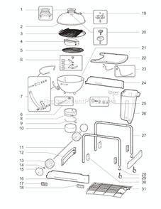 Part Location Diagram of 79119 Weber Hardware Kit