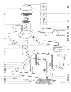 Part Location Diagram of 74237 Weber Regulator Assembly