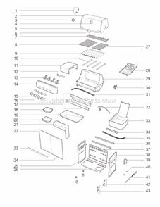 Part Location Diagram of 88210 Weber Hardware For Gas Line