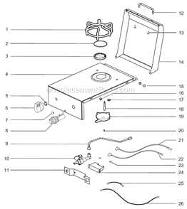 Part Location Diagram of 42053 Weber Ignition Switch