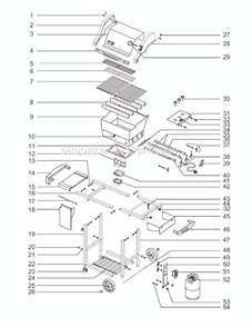 Part Location Diagram of 88203 Weber Bottom Tray Rails With Hardwar