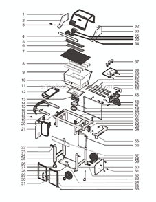 Part Location Diagram of 70509 Weber RHS Endcap