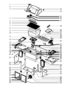 Page A Diagram and Parts List for 2005 Weber Grill