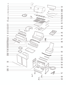 Page A Diagram and Parts List for 2010 Weber Grill