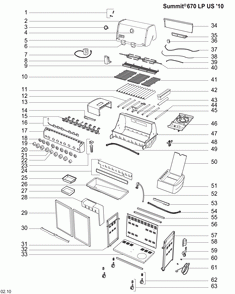 Part Location Diagram of 91175 Weber Cap S/b