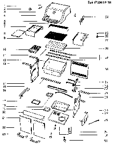 Cabinet Assembly Diagram and Parts List for 2009 Weber Built-In Cooking