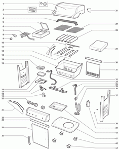 Diagram Diagram and Parts List for  Weber Grill