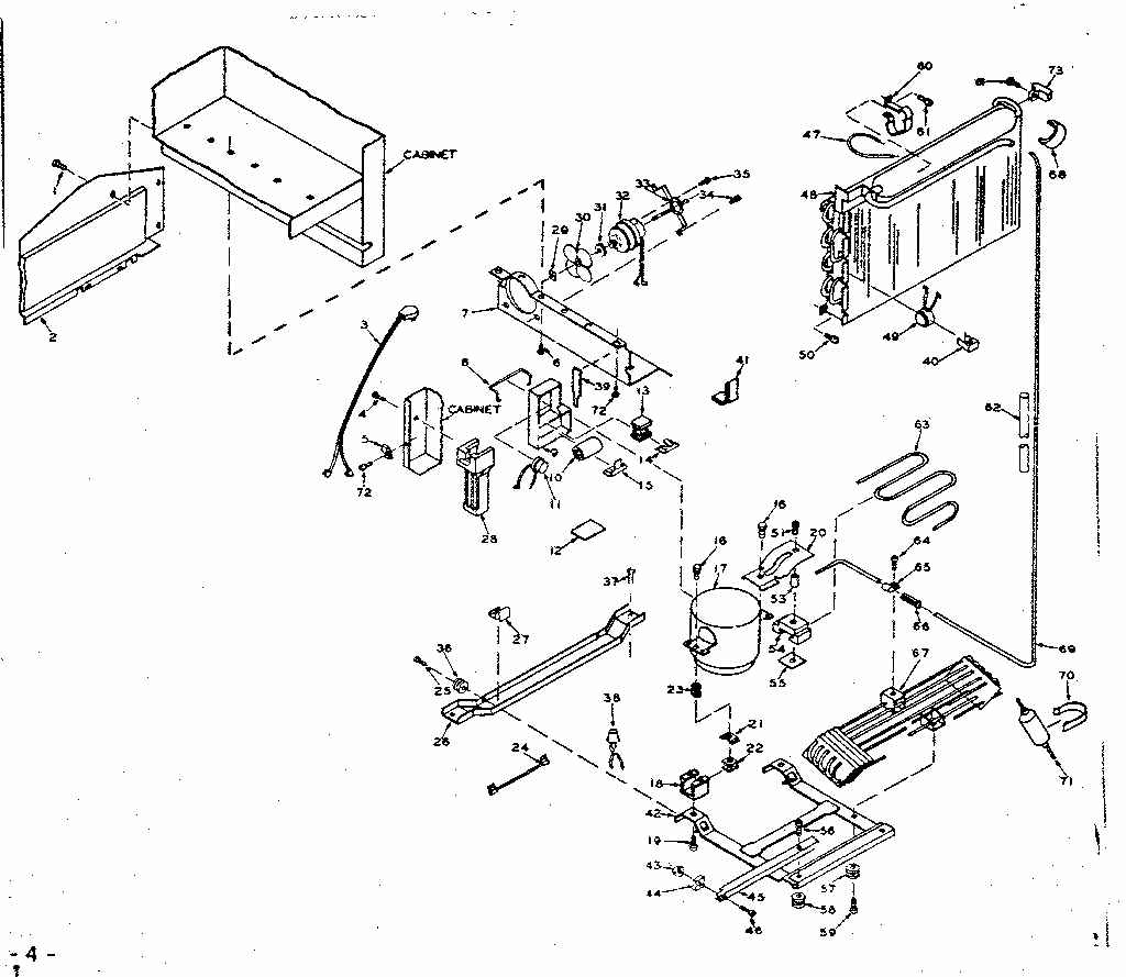 Unit Parts Diagram and Parts List for 106W14GL5  Kenmore Refrigerator