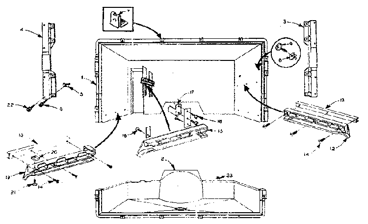 Lower Liner Parts Diagram and Parts List for 106M15EL-F  Kenmore Refrigerator