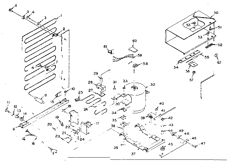 Unit Parts Diagram and Parts List for 106N10B  Kenmore Refrigerator