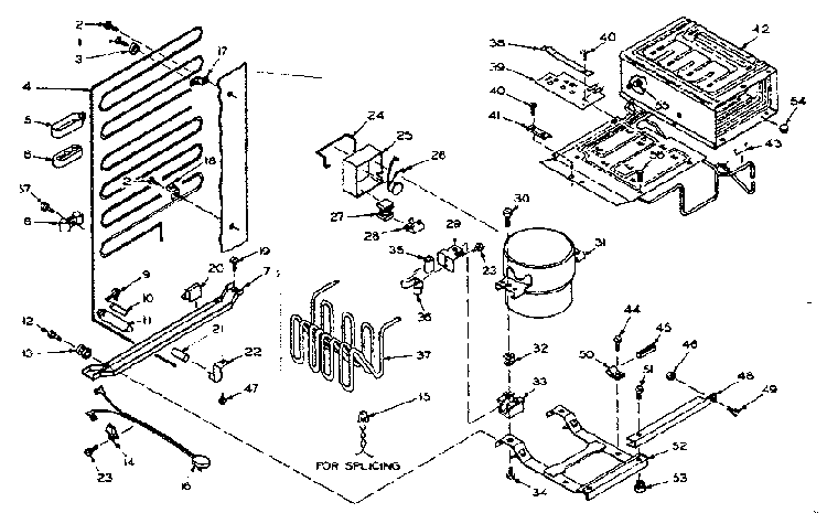 Unit Parts Diagram and Parts List for 106T13ML1  Kenmore Refrigerator