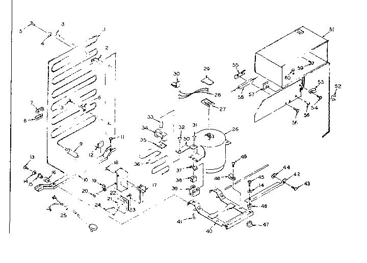 Unit Parts Diagram and Parts List for 106N14ES  Kenmore Refrigerator