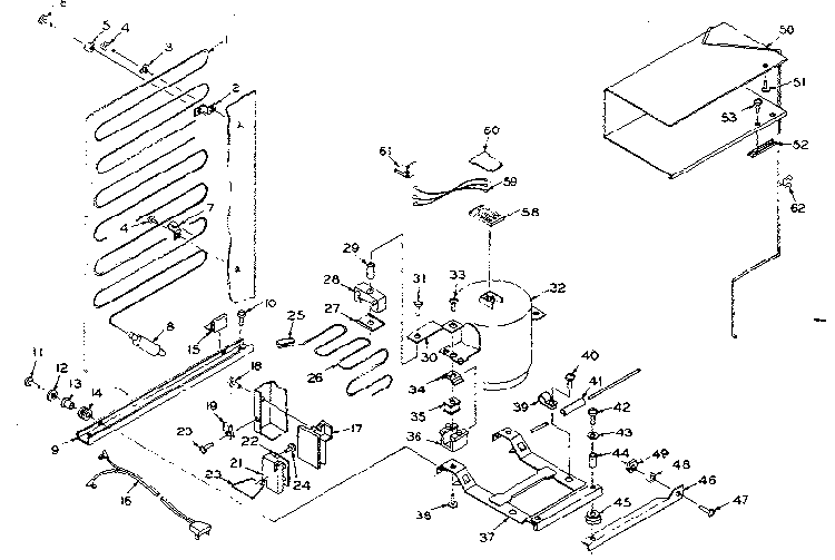 Unit Parts Diagram and Parts List for 106N10S  Kenmore Refrigerator
