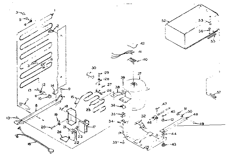 Unit Parts Diagram and Parts List for 106N12A  Kenmore Refrigerator