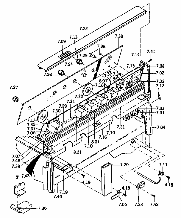 Controls, Switches, Timers And Indicator Lights Diagram and Parts List for 1189367100  Kenmore Range