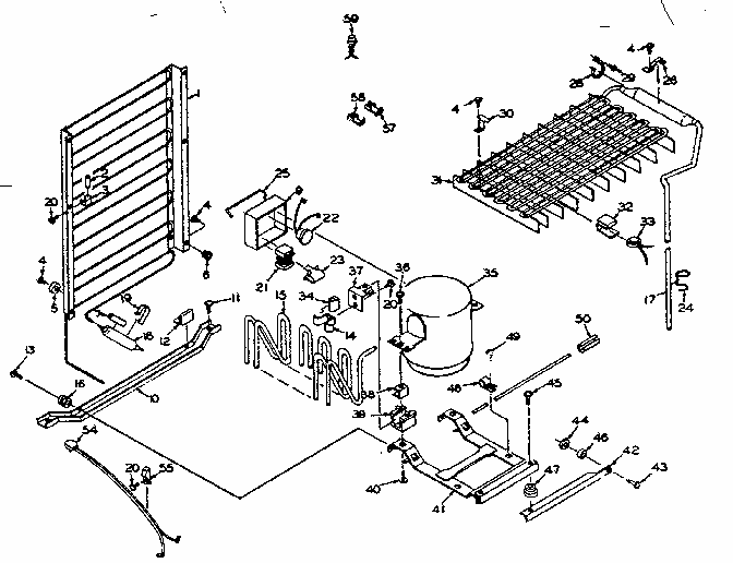 Unit Parts Diagram and Parts List for 106S12EL-3  Kenmore Refrigerator