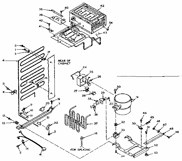Unit Parts Diagram and Parts List for 106T13ML  Kenmore Refrigerator
