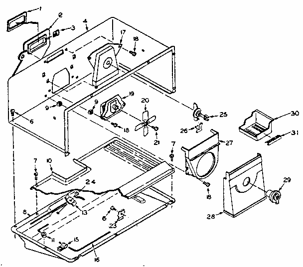 Freezer Parts Diagram and Parts List for 106U16ESIM  Kenmore Refrigerator