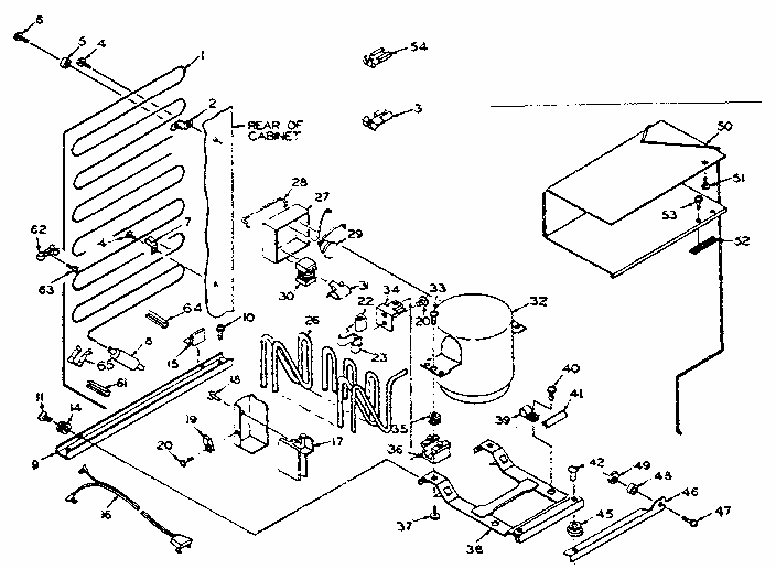 Unit Parts Diagram and Parts List for 106S12A  Kenmore Refrigerator