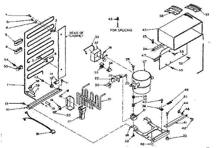 Unit Parts Diagram and Parts List for 106W12BL  Kenmore Refrigerator