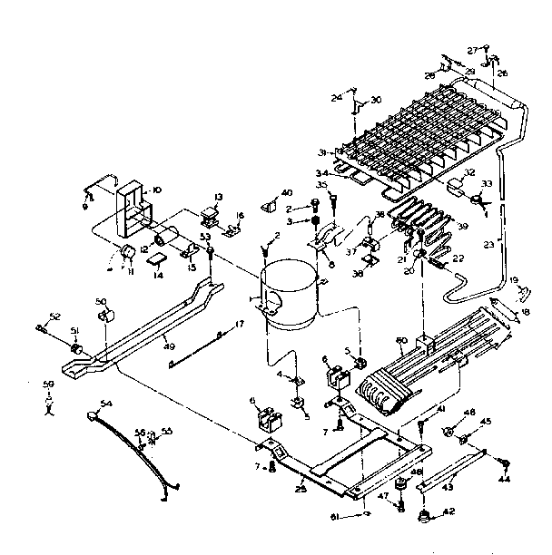Unit Parts Diagram and Parts List for 106W16ES  Kenmore Refrigerator