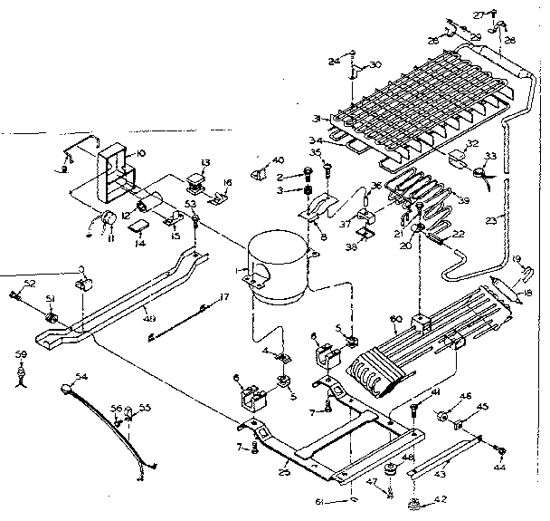 Unit Parts Diagram and Parts List for 106W14EL5  Kenmore Refrigerator