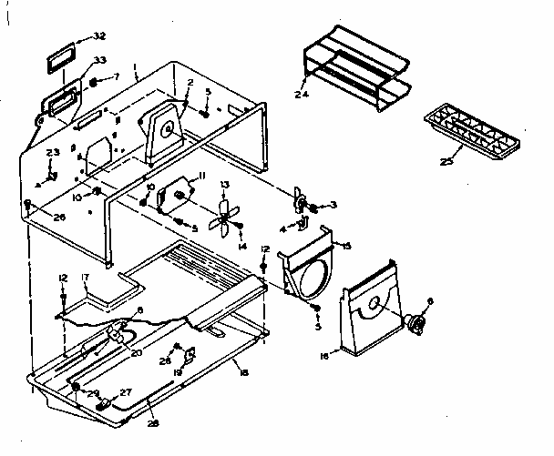 Freezer Parts Diagram and Parts List for 106U14ESL2  Kenmore Refrigerator
